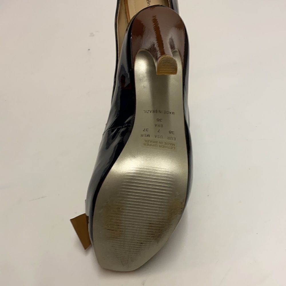 Bruno Menegatti Patent‎ Leather Platform Heels Size 7 A9 - Picture 7 of 8
